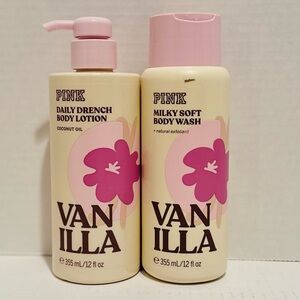 VS PINK NEW Vanilla Body Lotion & Body Wash